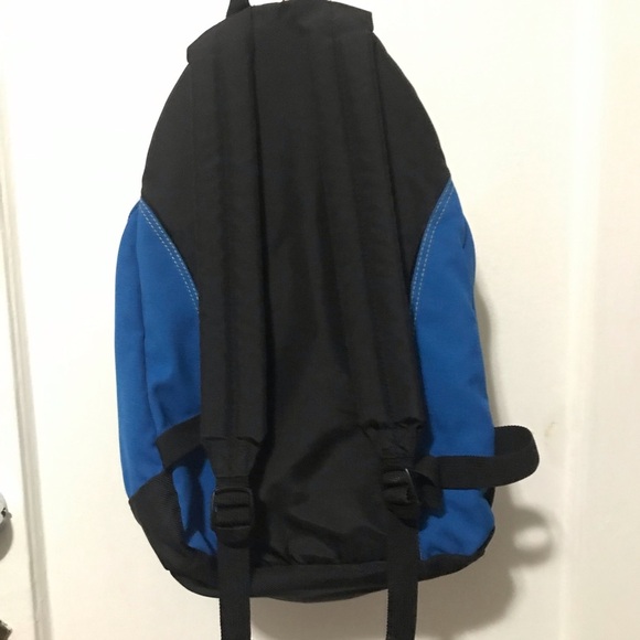 Retro Jansport White Blue Teal Medium Backpack